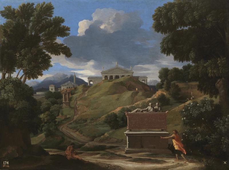 Nicolas Poussin Paisaje con ruinas oil painting picture